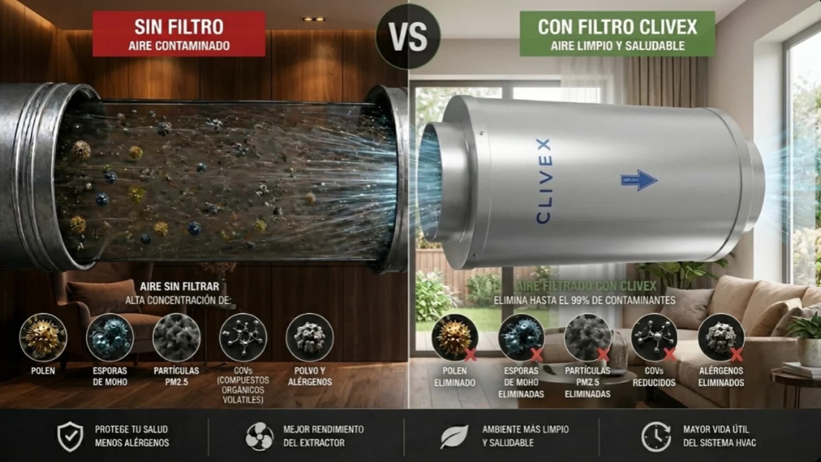 Defensa contra alergias: Soluciones de filtración de alta capacidad con Clivex